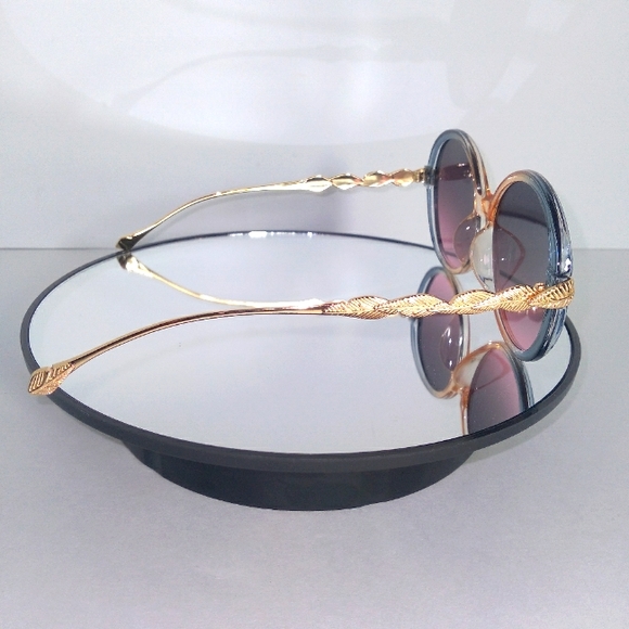 It's A New Day Blue Round Sunglasses - Picture 6 of 10